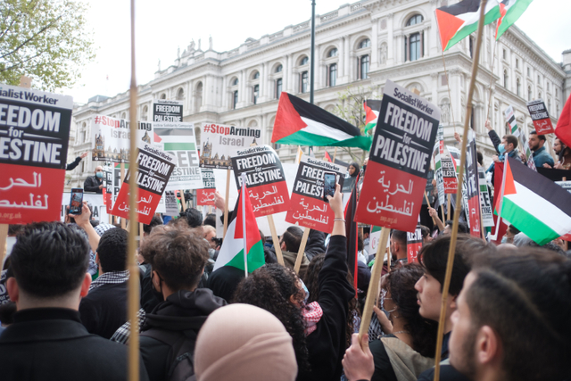 Emergency Rally for Jerusalem, Save Sheikh Jarrah Protest in London (Sumber: Ehimetalor/Unsplash)