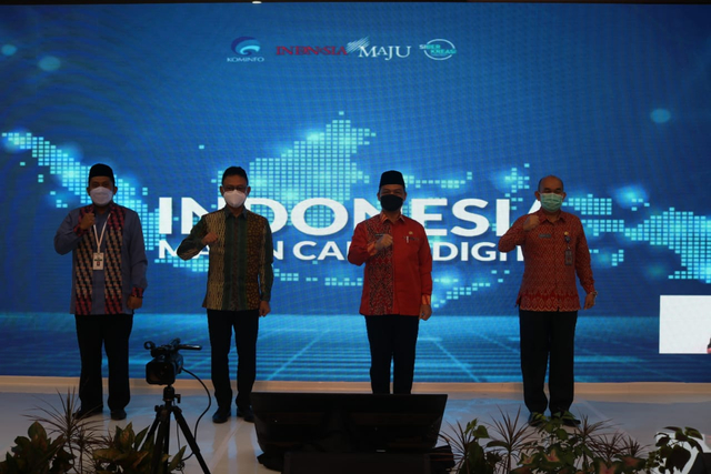 Wakil Gubernur Kalbar, Ria Norsan, menghadiri peluncuran Indonesia Makin Cakap Digital 2021. Foto: Dok. Hi!Pontianak