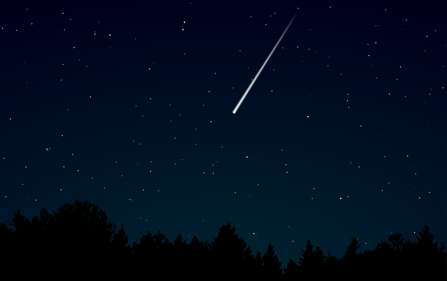 Ilustrasi bintang jatuh, dok: pixabay