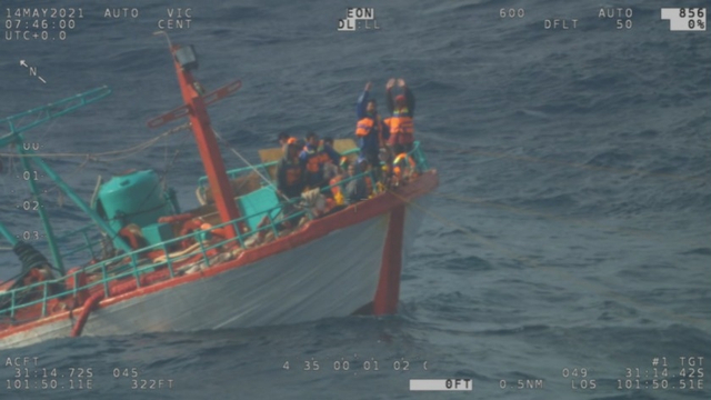 Ilustrasi kapal nelayan tenggelam. Foto: amsa.gov.au