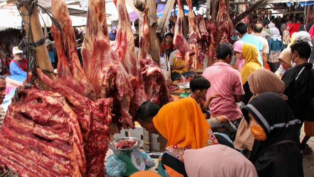 Ilustrasi pasar daging. Foto: ANTARA