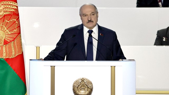 Presiden Belarusia Alexander Lukashenko. Foto: Sergei SHELEG/BELTA/AFP