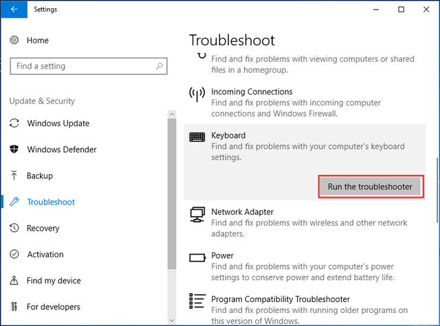 keyboard laptop tidak berfungsi windows 10