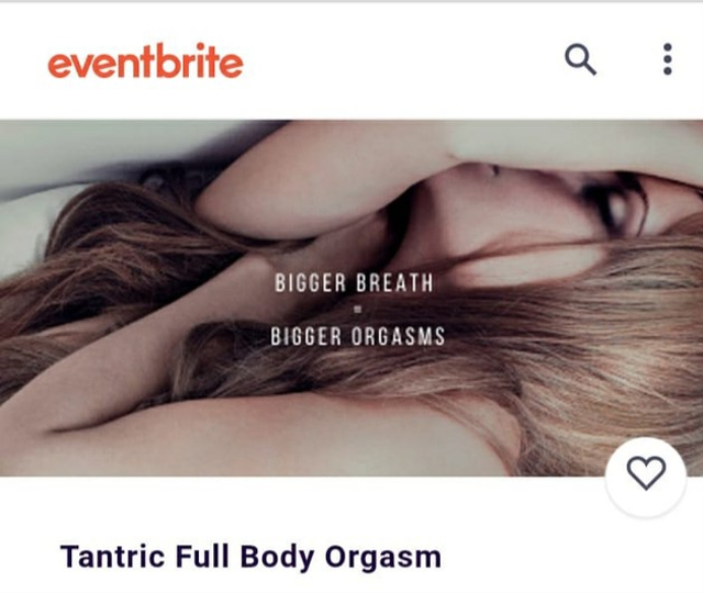 Screenshot promosi kelas orgasme yang dihubungkan dengan yoga tantra - IST