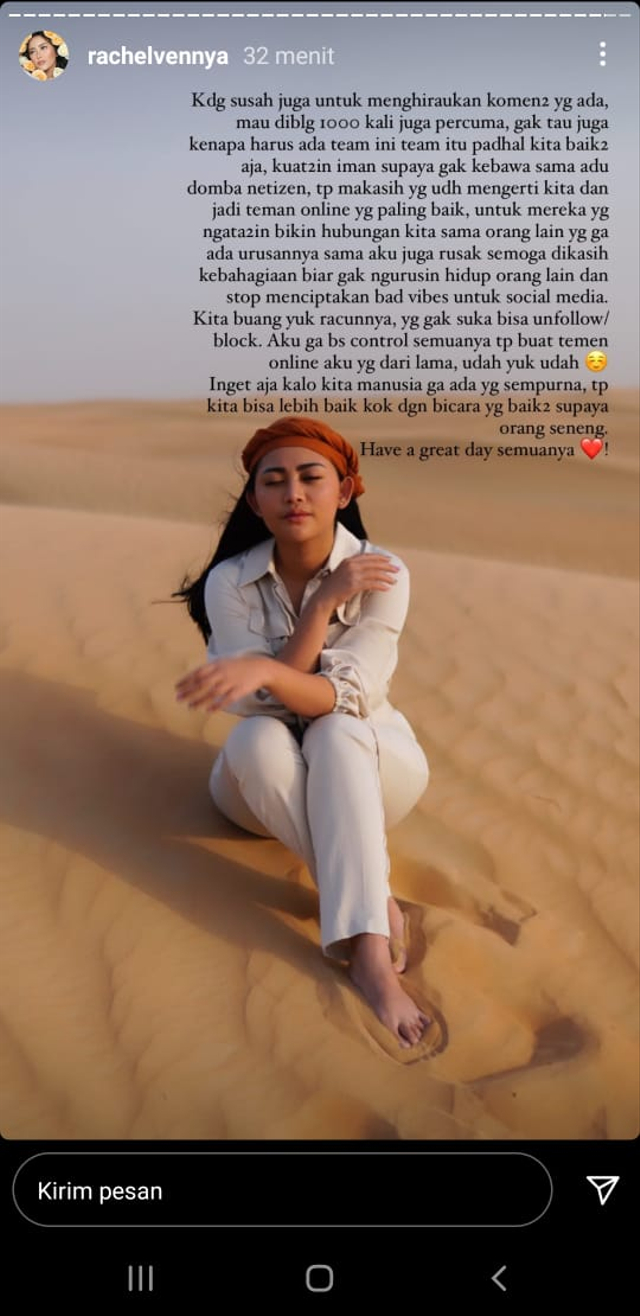 Pesan Menohok Rachel Vennya untuk Netizen yang Sibuk Campuri Urusan Pribadinya (454093)