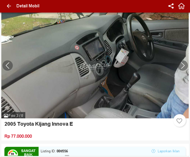Ada Toyota Innova Bekas Rp 70 Jutaan, Tertarik? (1657)