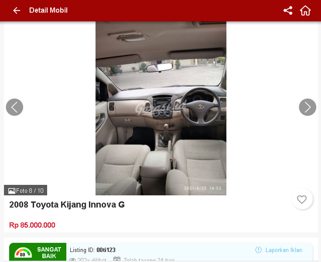 Ada Toyota Innova Bekas Rp 70 Jutaan, Tertarik? (1660)