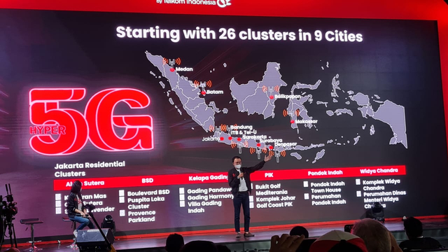Daftar wilayah di Indonesia yang dapat jaringan 5G Telkomsel. Foto: Bianda Ludwianto/kumparan