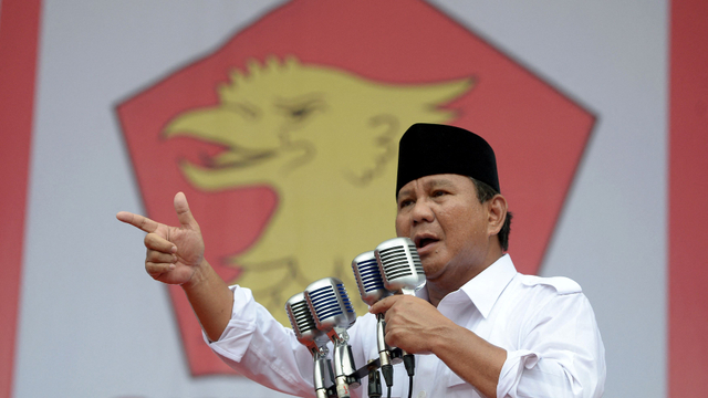 Prabowo Subianto. Foto: Adek Berry/AFP