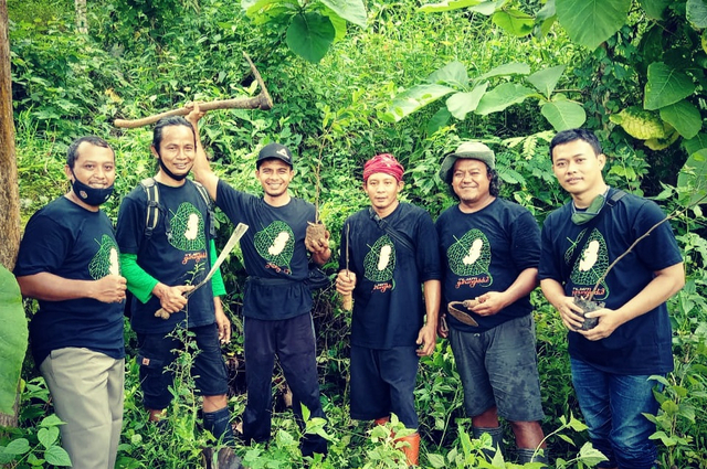 Komunitas Pelestari Mata Air di Gunungkidul yang digagas oleh Syaida Daru Widiyanto. Foto: istimewa