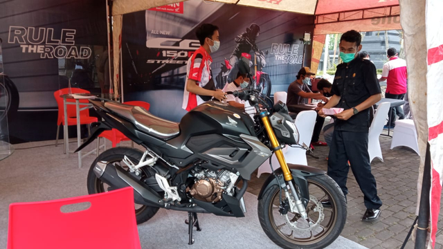 Motor Naked Sport All New CB150R Streetfire Hadir di Malang (503249)