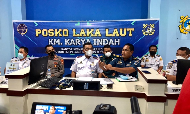 Konferensi pers yang digelar KSOP Ternate. Foto: Samsul Hi Laijou/cermat