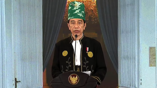 Jokowi pimpin upacara Kesaktian Pancasila di Istana Kepresidenan Bogor. Foto: YouTube Sekretariat Presiden