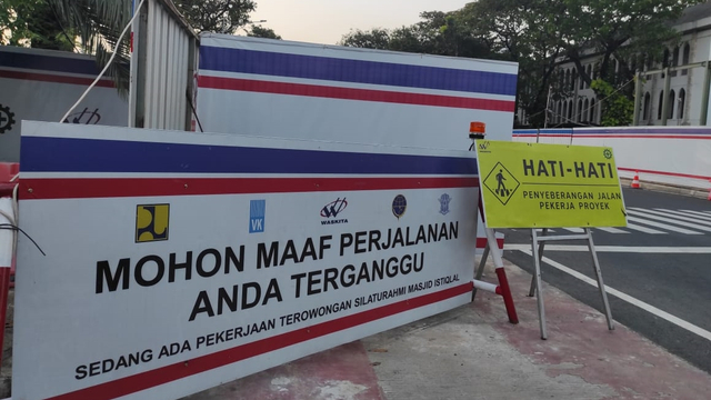 Melihat Perkembangan Pembangunan Terowongan Silaturahmi Masjid Istiqlal-Katedral (66491)