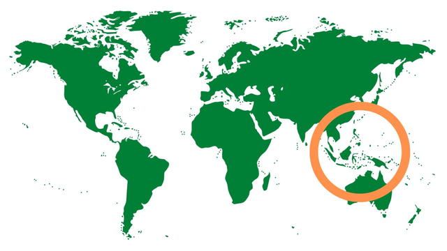 Negara-negara anggota ASEAN berada di dalam lingkaran. Sumber foto: dibuat oleh penulis