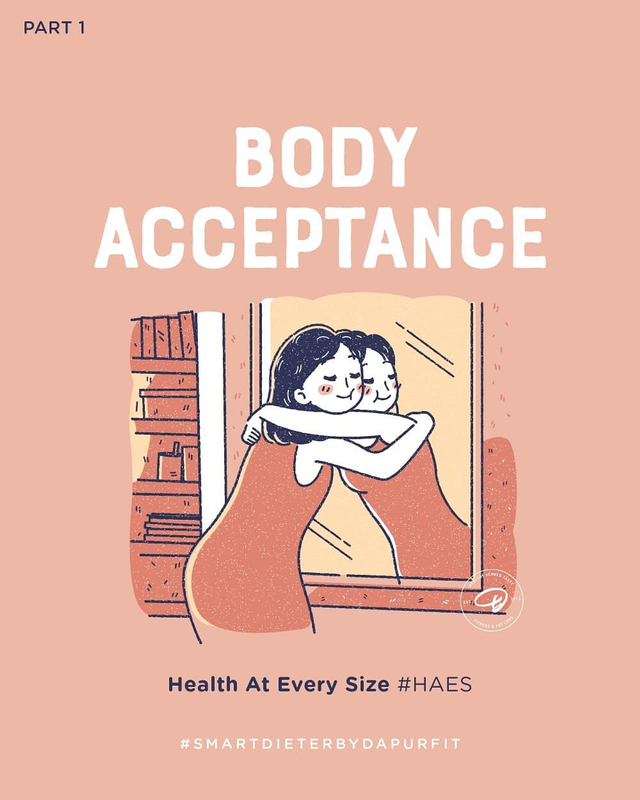Membahas body-acceptance bersama Dapurfit (sumber: instagram Dapurfit)