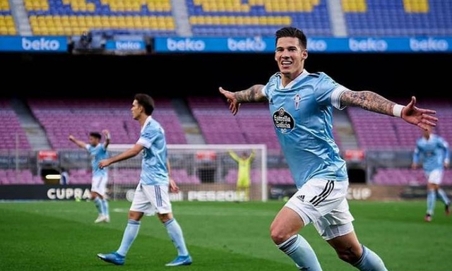 Pemain Celta Vigo, Santi Mina. Foto: Instagram/santimina7