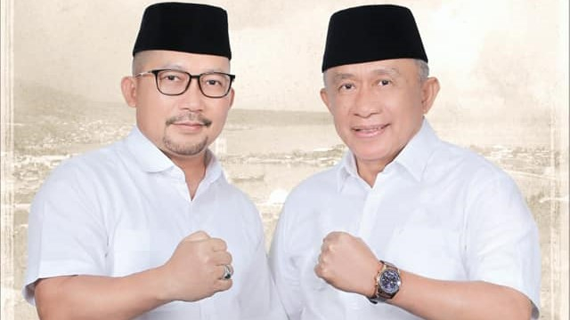 Bupati dan Wakil Bupati Kabupaten Banggai terpilih, Amirudin Tamoreka (kiri) dan Furqanuddin Masulili. Foto: Dok. Fb. Amirudin Tamoreka