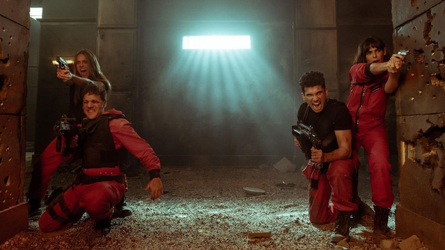 Foto: Bocoran Aksi Seru di Money Heist 5 (330115)
