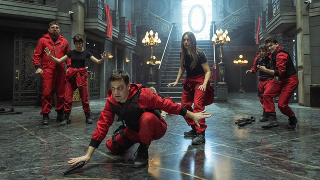 Foto: Bocoran Aksi Seru di Money Heist 5 (330117)