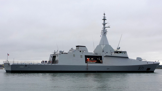 Kapal Corvette Gowind di pelabuhan Lorient, Brittany, Prancis. Foto: Shutter Stock