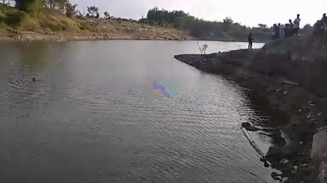 Lokasi tenggelamnya Muhammad Haris Raharjo (16), warga Desa Kalitidu, Kecamatan Kalitidu, Kabupaten Bojonegoro. Sabtu (05/06/2021) (foto: istimewa)