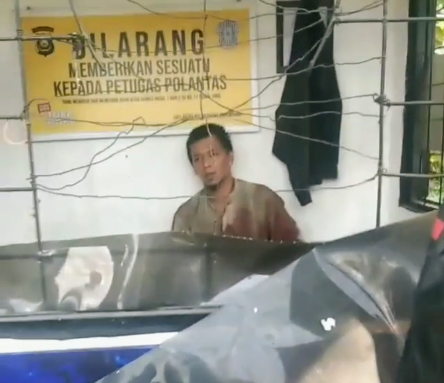 Pria berinisial MI pelaku penikaman polisi di Palembang. (foto: istimewa)