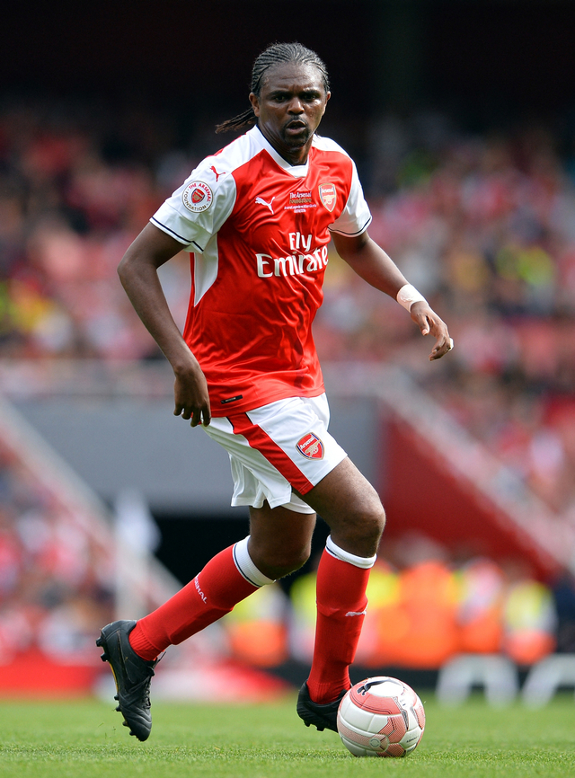 Nwankwo Kanu, eks pemain Arsenal asal Nigeria. Foto: Glyn KIRK/AFP