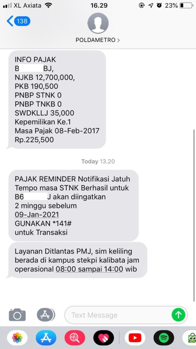 Mudah, Begini Cara Mengecek Pajak Motor Pakai Hape (1685)