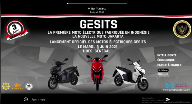 GESITS Motor Listrik Asli Indonesia Punya Pabrik di Senegal! (244755)