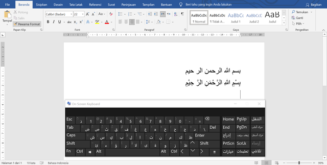 Bikin tulisan arab nama sendiri