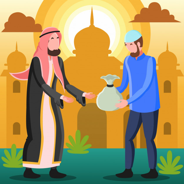 ilustrasi doa 10 amal jariyah, sumber gambar: https://www.freepik.com/