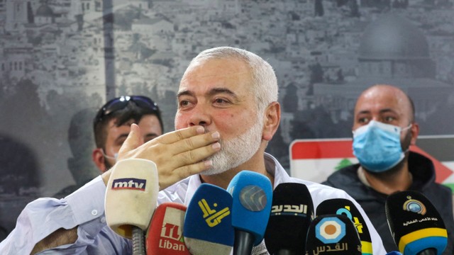 Kepala biro politik Hamas Ismail Haniyeh. Foto: Mahmoud Zayyat/AFP