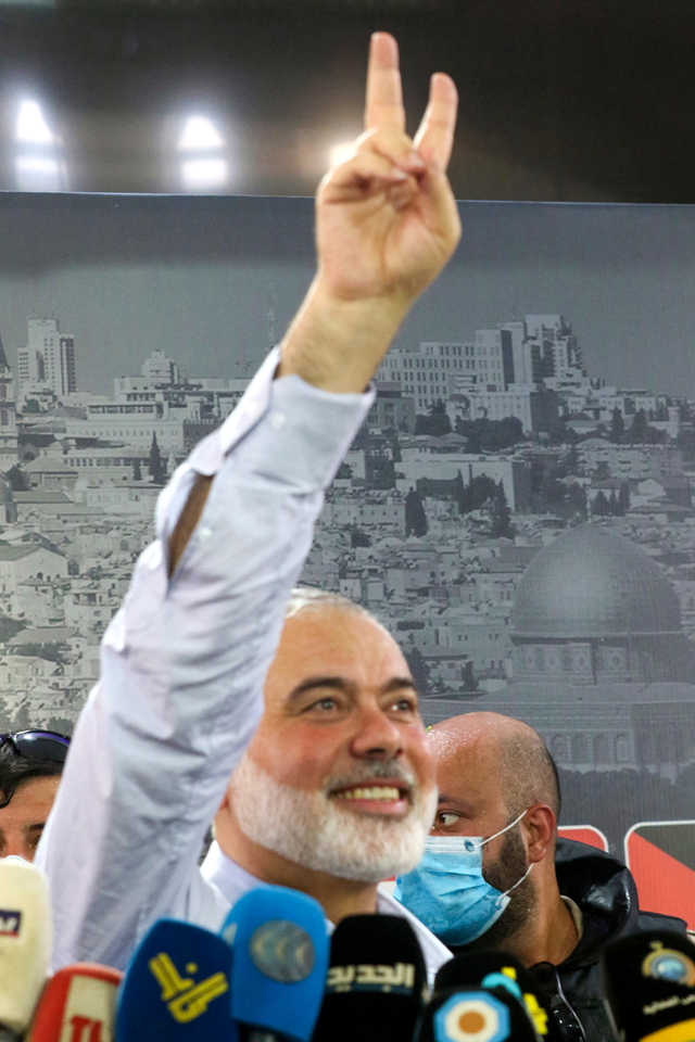Kepala biro politik Hamas Ismail Haniyeh. Foto: Mahmoud Zayyat/AFP