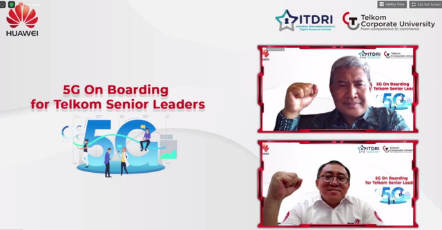 Program 5G On Boarding for Telkom Senior Leaders secara virtual. Foto: Telkom