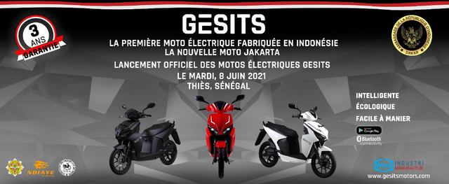Motor Listrik GESITS Jadi Armada Ojol di Senegal, Spesifikasinya Berbeda? (25032)