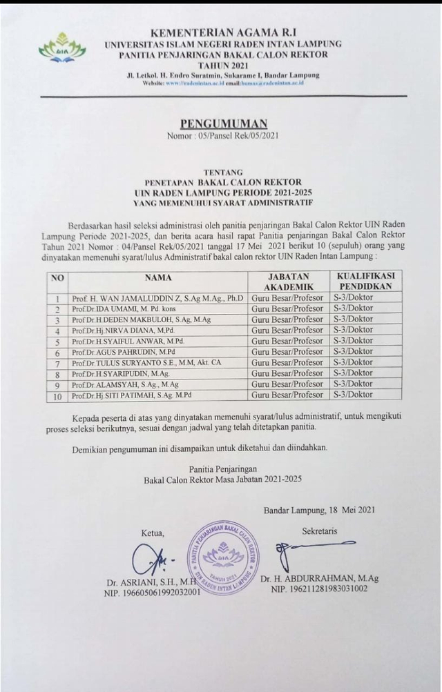 Soal Aksi Demo Mahasiswa Terkait Pemilihan Rektor, Humas UIN RIL Angkat Bicara (1)