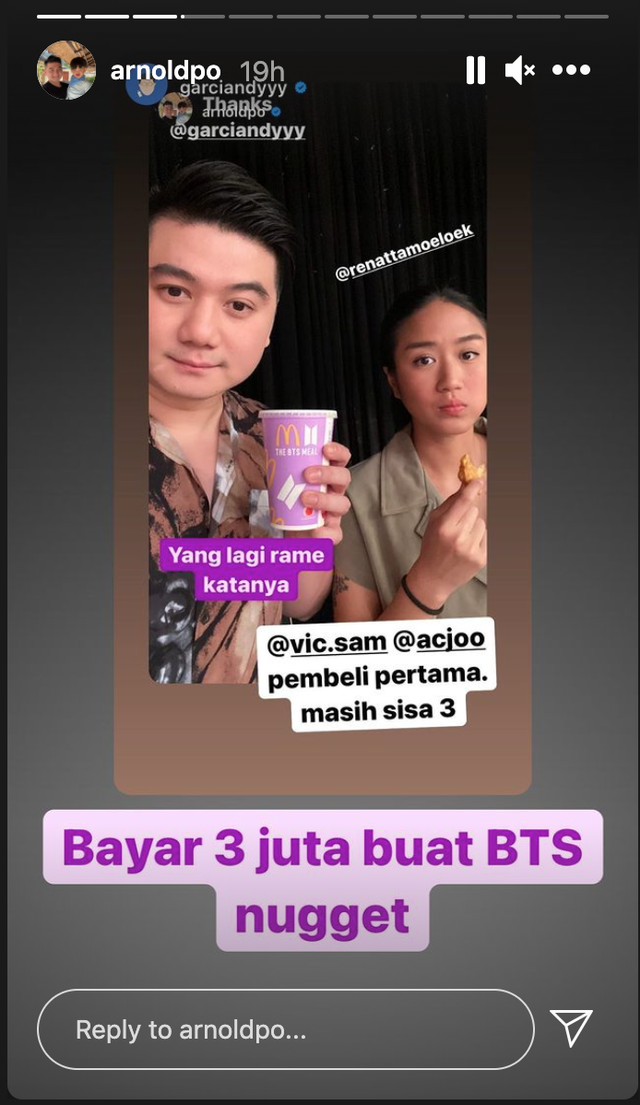 Bayar Rp 3 Juta buat BTS Meal, Review Chef Arnold: Dah Gini Doang? (335270)
