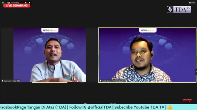 Direktur PT Fortuna iMARKS Trans, Faizal Alfa (kiri). Foto: tangkapan layar