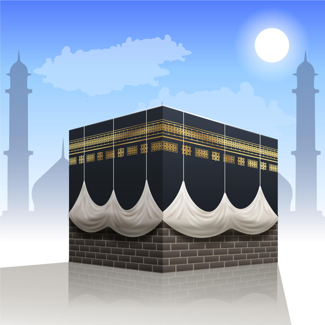 Ilustrasi Ka'bah, sumber: www.freepik.com