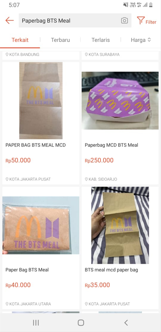 Heboh Bungkus BTS Meal Dijual di E-commerce, Harganya Tembus Rp 100 Juta (17358)