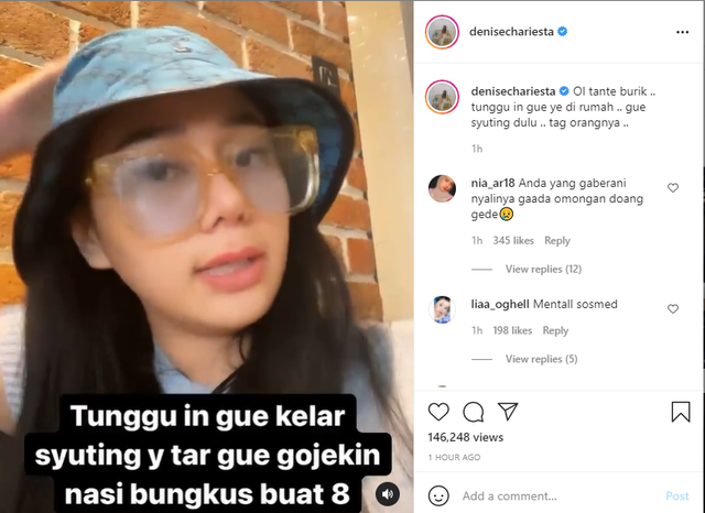 Tak Bisa Temui Denise Chariesta di Rumahnya, Dewi Perssik: Cemen Lu (463896)
