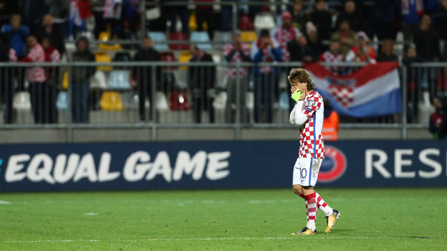 Luka Modric, ketika memperkuat Timnas Kroasia. (Foto: Reuters/Antonio Bronic)