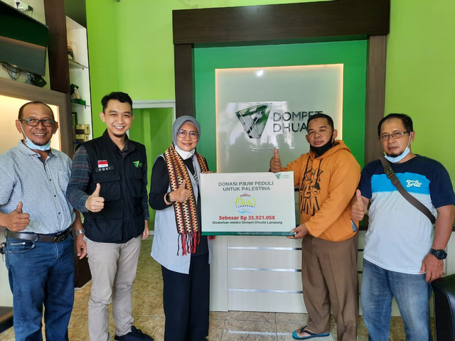P3UW Gulirkan Donasi Bagi Rakyat Palestina Melalui DD Lampung (40886)