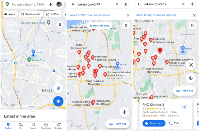 Cara Cek Lokasi Vaksinasi Covid Pakai Google Maps (1)