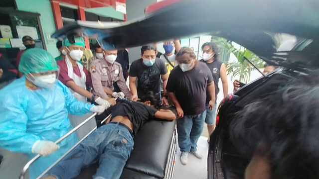 Polisi akhirnya berhasil membekuk pelaku aksi begal sadis dengan korban driver ojek online (ojol) di Brebes, Jumat (11/6/2021). (Foto: Fajar Eko)