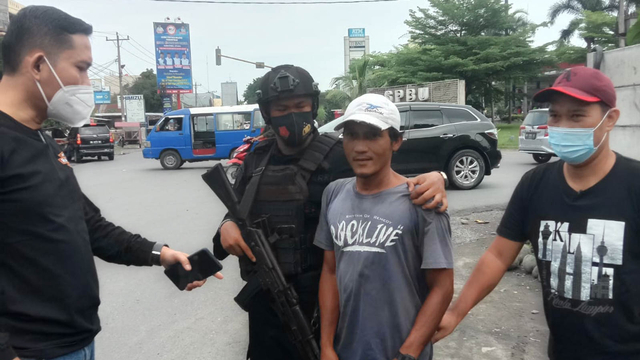 Polisi menangkap preman yang kerap pungli di Sumatera Utara. Foto: Dok. Istimewa