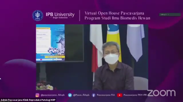 Virtual Open House Pascasarjana Program Studi Ilmu Biomedis Hewan Fakultas Kedokteran Hewan IPB University