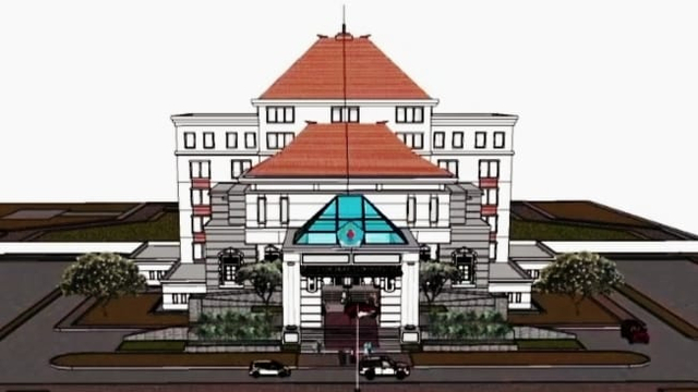 Rencana Desain pembangunan Kantor Pemerintahan Terpadu (KPT) Pemkab Brebes. (Foto: dok Pemkab Brebes)