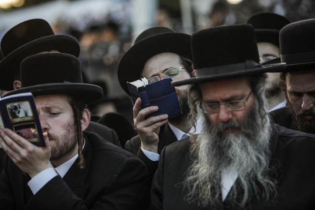 Ilustrasi umat Yahudi di Israel. Foto: Jalaa Marey/AFP